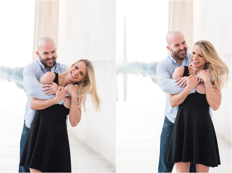 Washington DC Monuments Engagement Virginia Kris-11