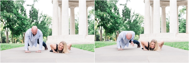 Washington DC Monuments Engagement Virginia Kris-45